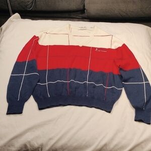 Vintage LaMode Michelob mens v neck sweater size large